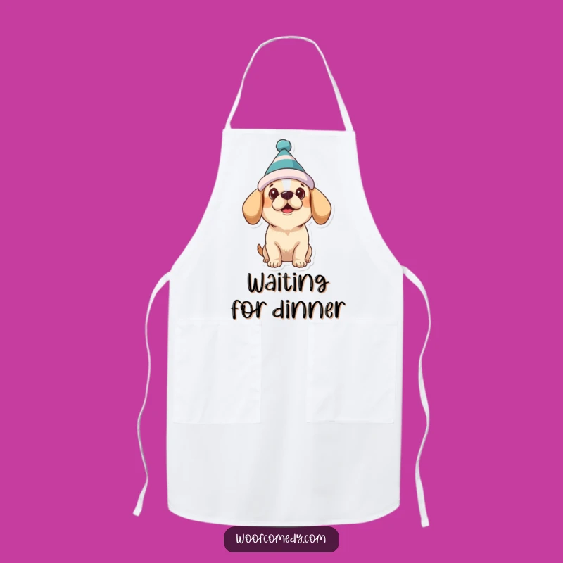Funny Dog Hat Apron: Kitchen Charm, Hilarious Art, Perfect Gift