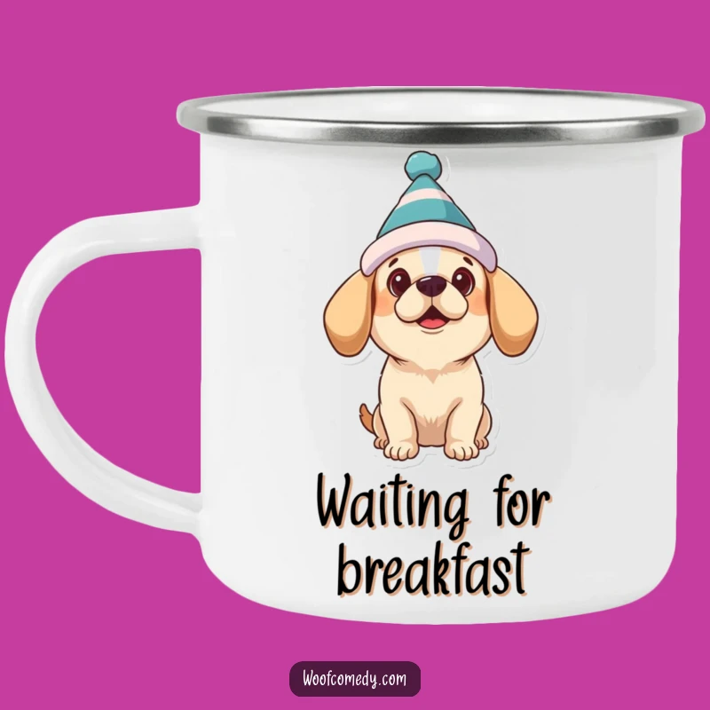 Funny Dog Hat Camping Mug: Cozy Camp Style, Hilarious Gear, Perfect Gift