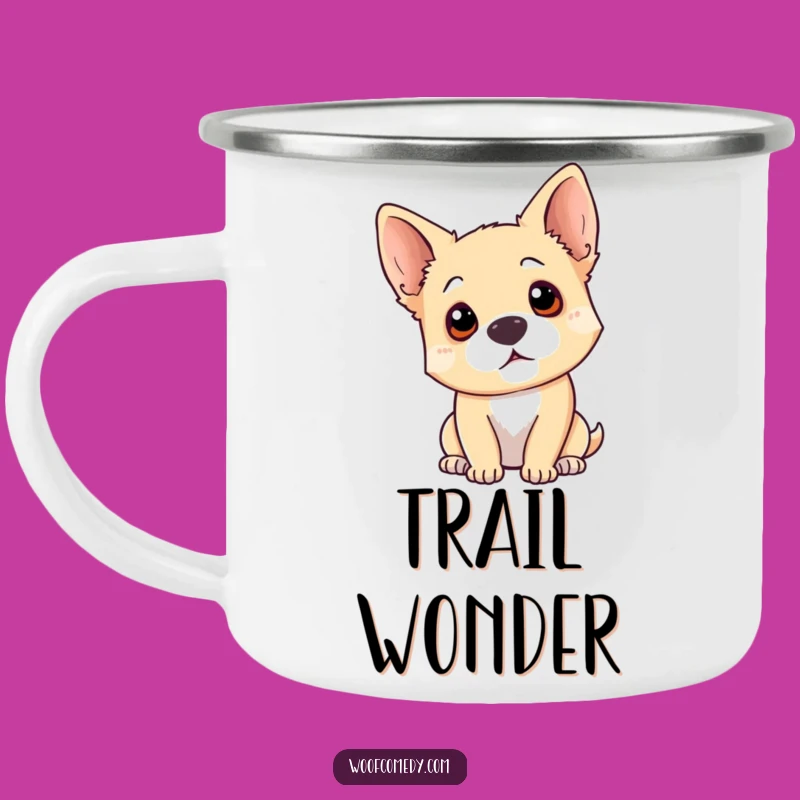Funny Dog Head Tilt Camping Mug: Durable Curiosity for Outdoor Adventures