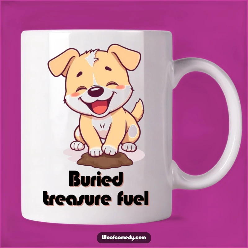 Funny Dog Digging Mug: Mischief Maker Gift for Dog Lovers
