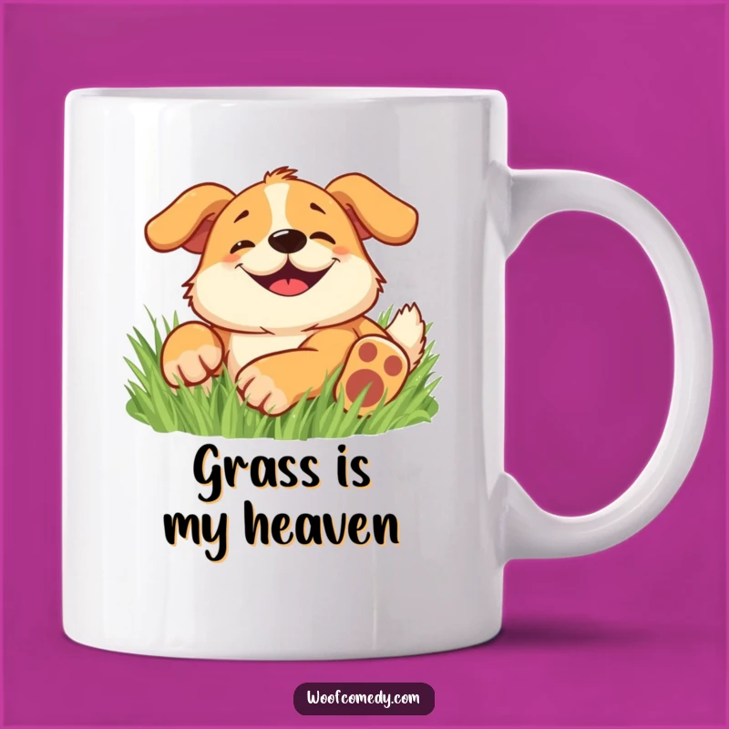 Funny Happy Dog Mug: Pure Bliss Captured in This Goofy Grin Design!