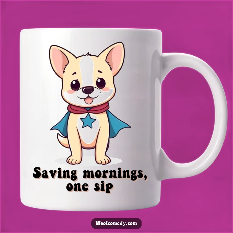 Funny Superhero Dog Mug: Proud Pup Gift for Dog Lovers
