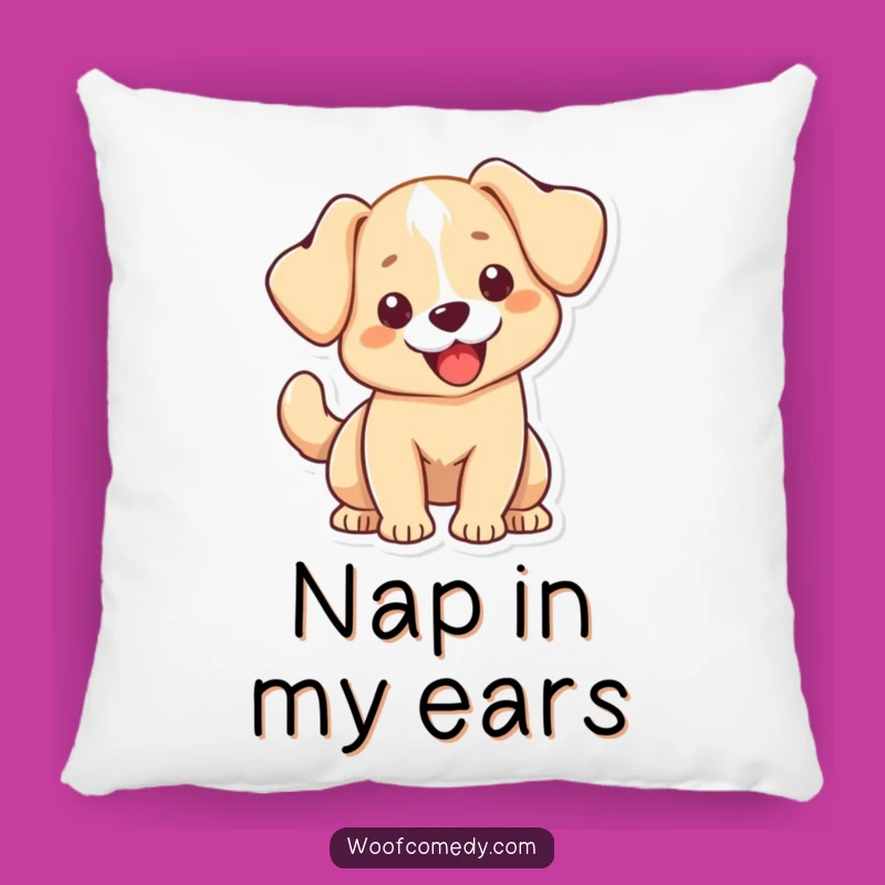 Cuddly Kawaii Dog Pillow - Floppy Ears Wagging Tail Cozy Gift