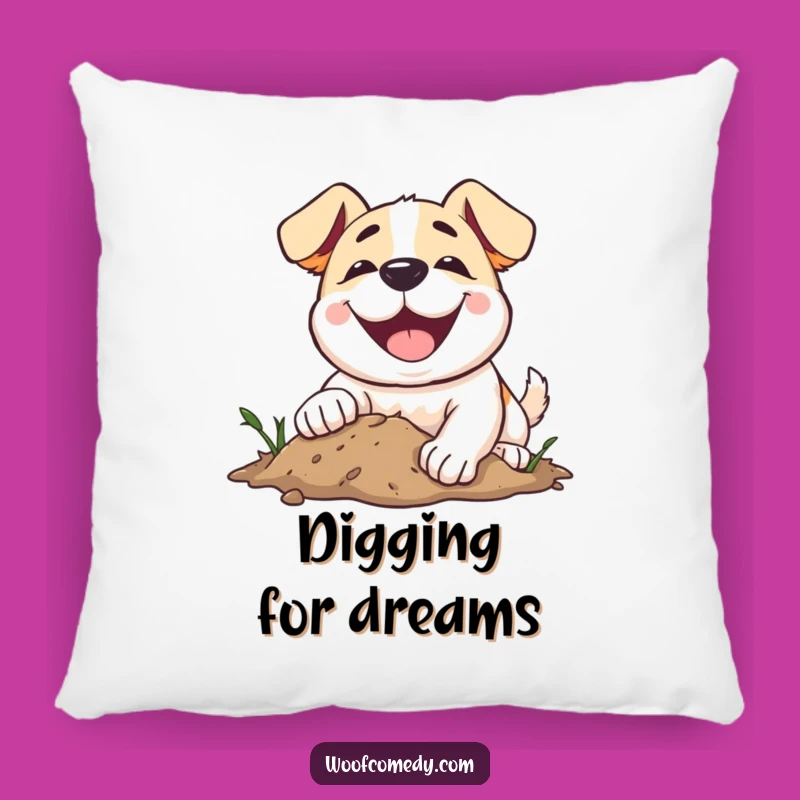 Funny Dog Digging Pillow - Cozy & Hilarious Cushion for Dog Lovers!