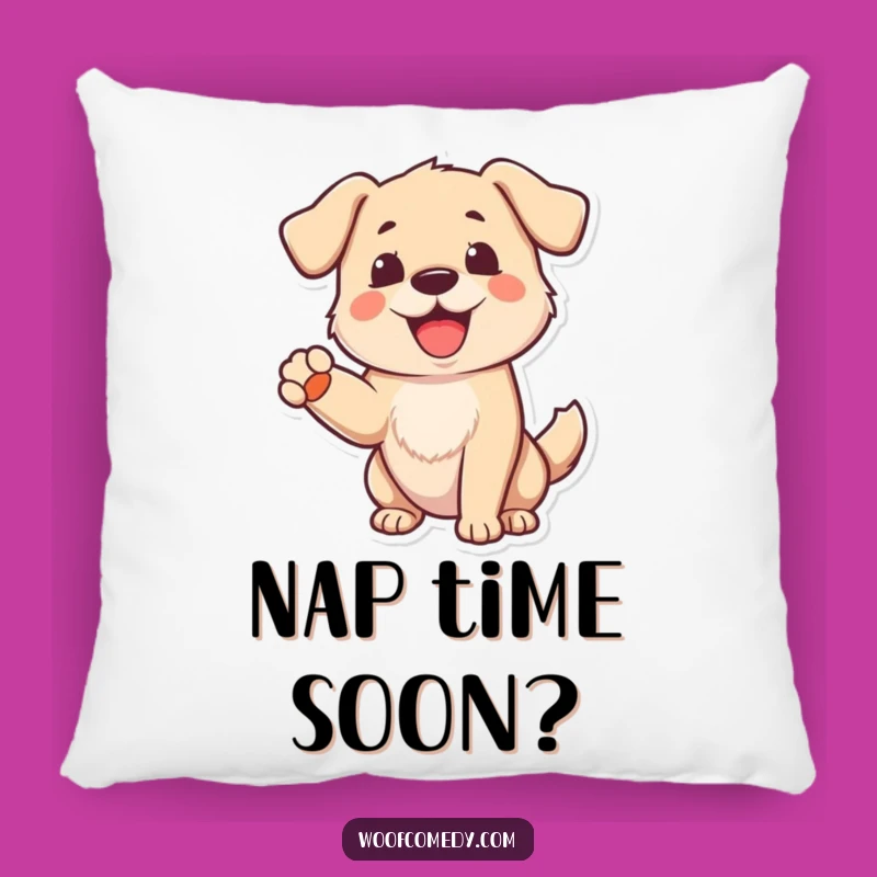 Funny Dog Greeting Pillow: Soft, Cozy, Cheerful Canine Comfort!