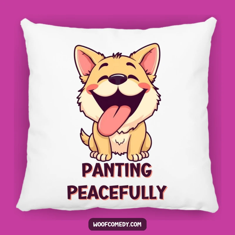 Funny Dog Grinning Pillow: Cozy Cushion of Canine Happiness