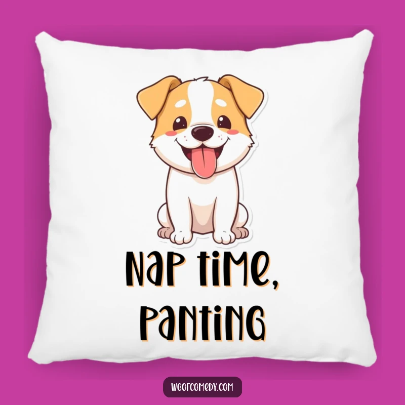 Funny Dog Panting Pillow: Cozy Comfort, Hilarious Pup Art, Perfect Gift