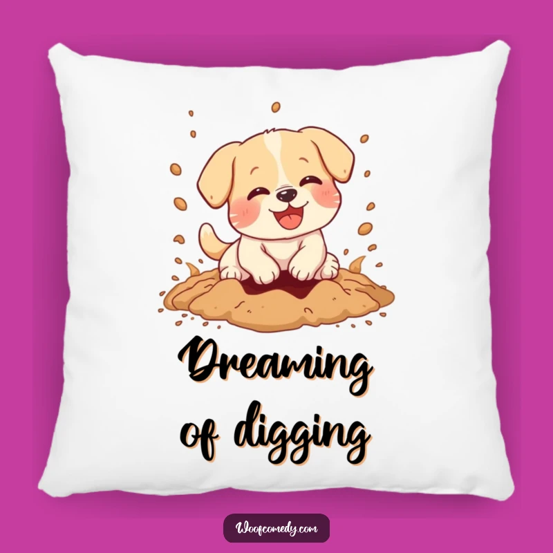 Funny Kawaii Dog Digging Pillow - Comfy & Hilarious Decor!