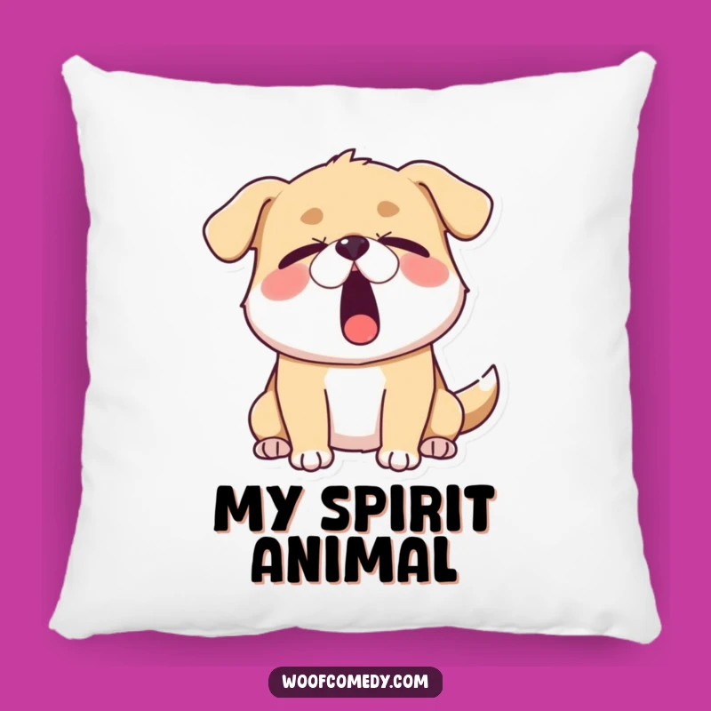 Funny Sleepy Dog Pillow: Cuddle Up with Hilarious Exhaustion and Comfort