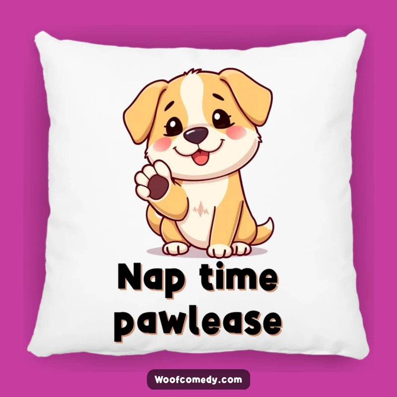 Funny Friendly Dog Paw Shake Pillow - Cozy Comfort & Welcoming Smiles