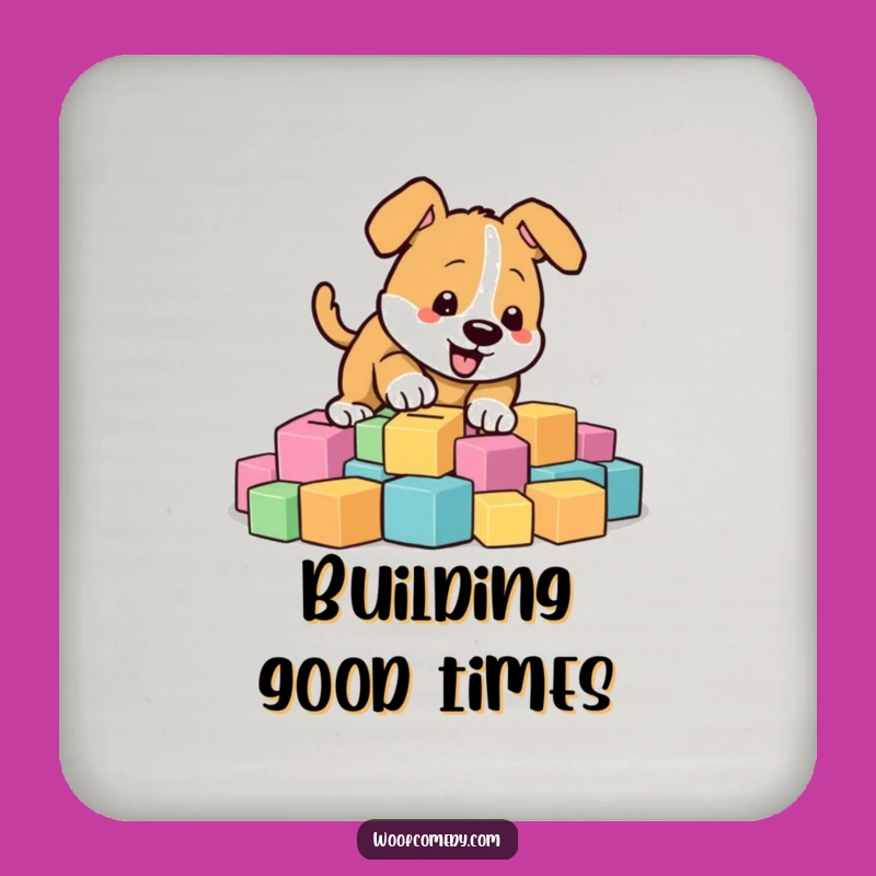 Funny Digging Dog Coaster - Protect Surfaces with Playful Prowess