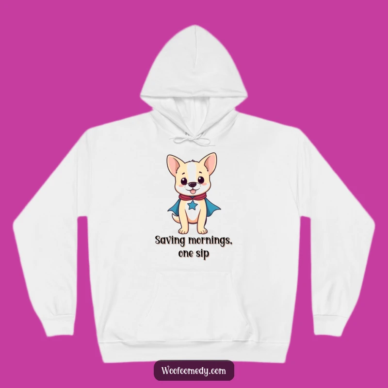 Funny Superhero Dog Hoodie: Cozy & Courageous Gift