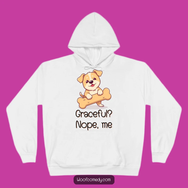 Cozy Funny Clumsy Dog Hoodie: Stay Warm and Laugh at This Hilarious Mishap!