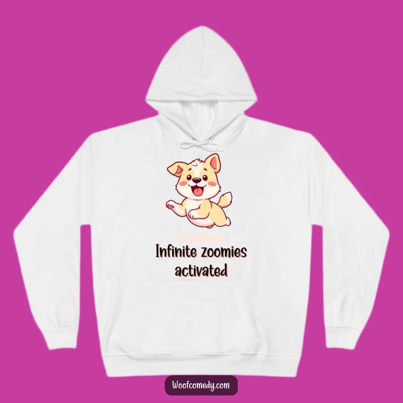 Cozy Funny Kawaii Dog Hoodie - Tail Chasing Fun, Warm & Playful