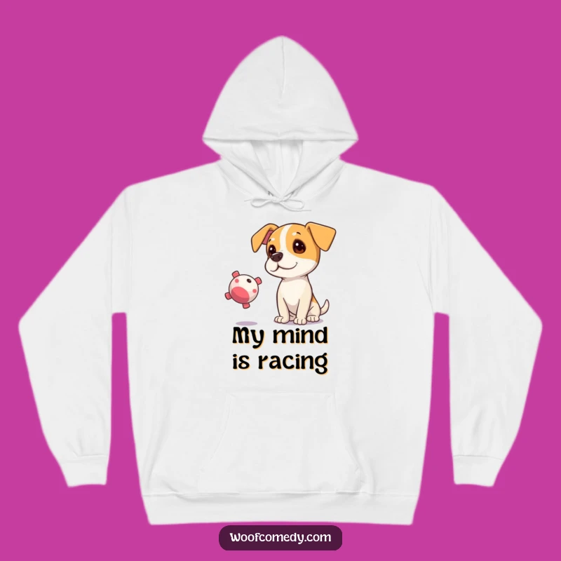 Cozy Funny Curious Dog Hoodie: Stay Warm and Ponder with This Hilarious Design!