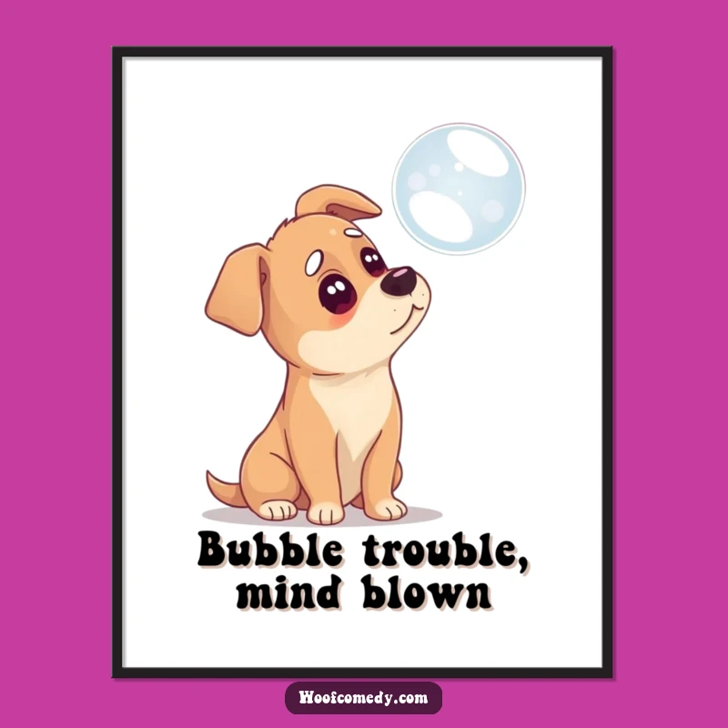 Free Printable Confused Dog Wall Art - Funny Dog Art Downloadable Decor