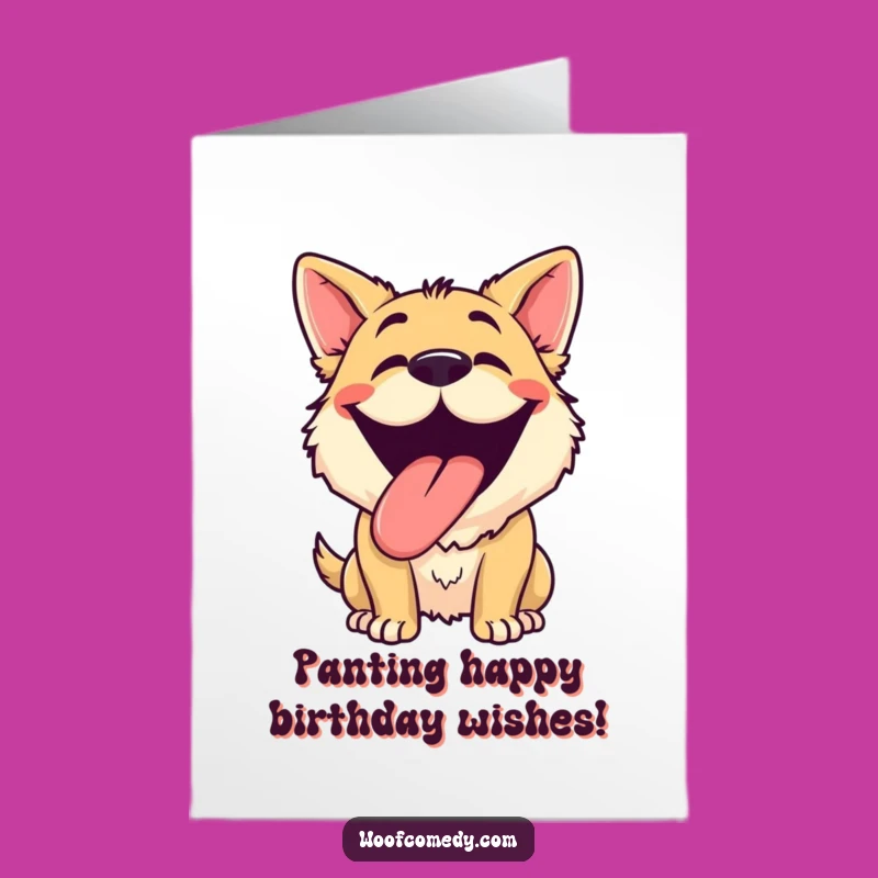 Free Printable Birthday Card: Happy Dog Grin for Your Big Day, Fun!