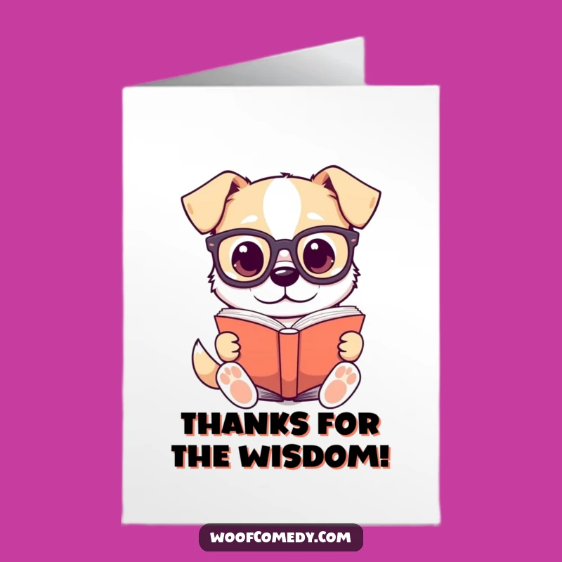 Free Printable Thank You Card: Grateful Kawaii Dog, Thoughtful Downloadable Message
