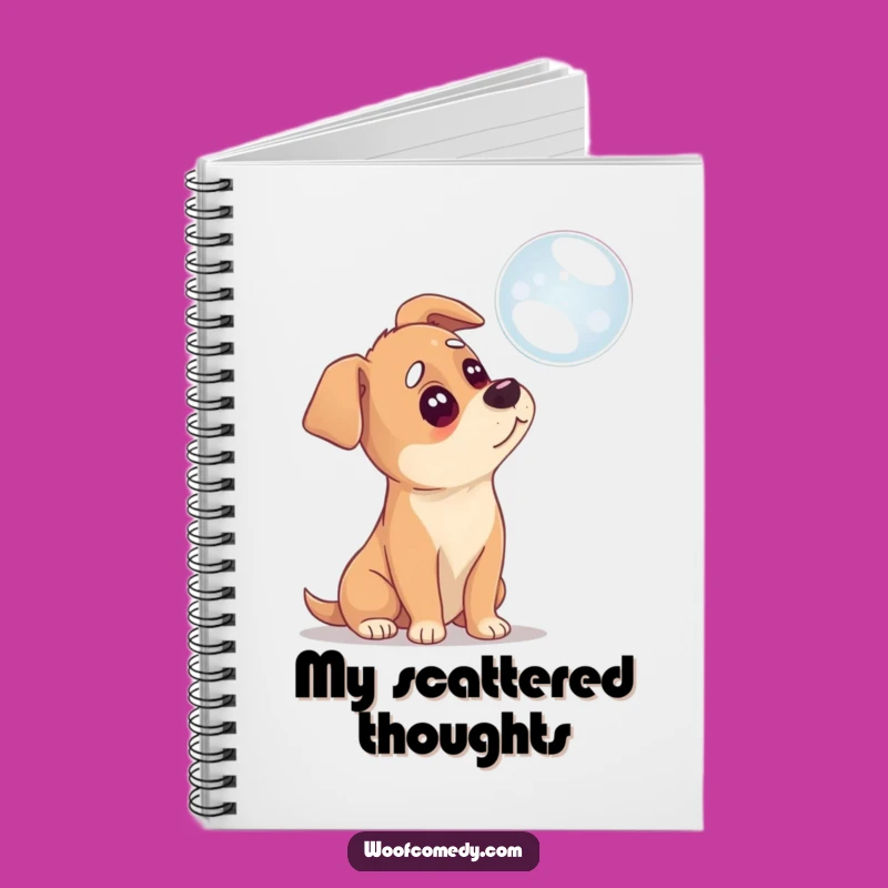 Funny Confused Dog Notebook: Jot Down Puzzling Thoughts