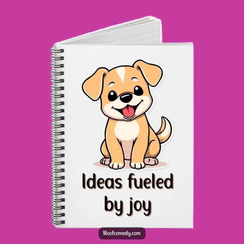 Funny Floppy Ear Dog Notebook: Cute Wagging Tail Pup Journal for Happy Thoughts