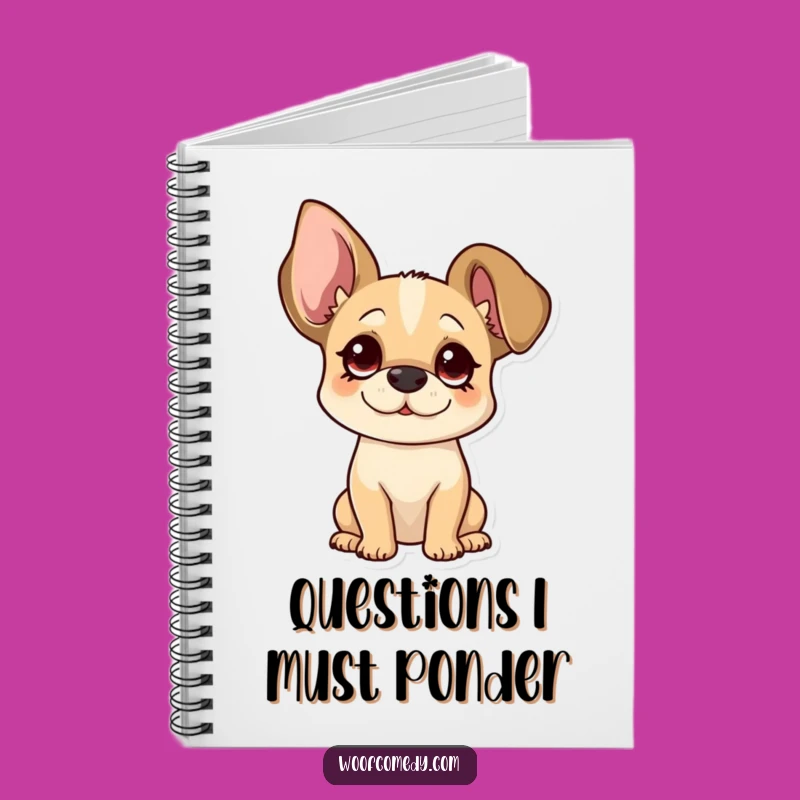 Funny Floppy Ear Dog Notebook - Journal Your Curious Thoughts Gift