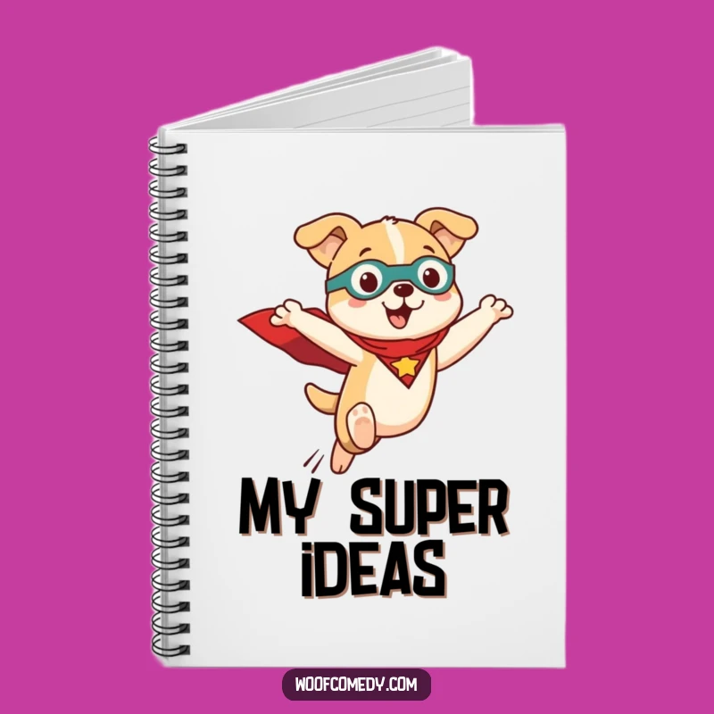 Kawaii Hero Dog Notebook: Jot Down Ideas with Super Style