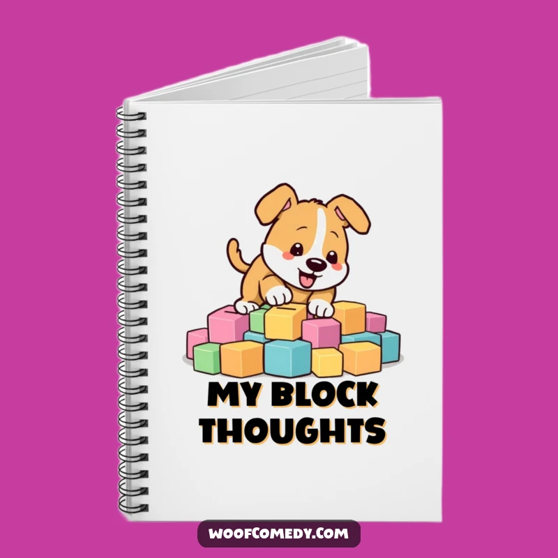 Funny Digging Dog Notebook - Jot Down Energetic Ideas