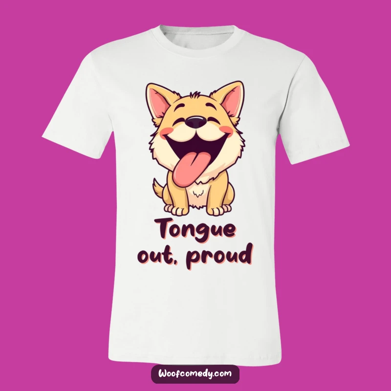 Funny Dog Grinning T-Shirt: Wear Your Happy Pant with Pride