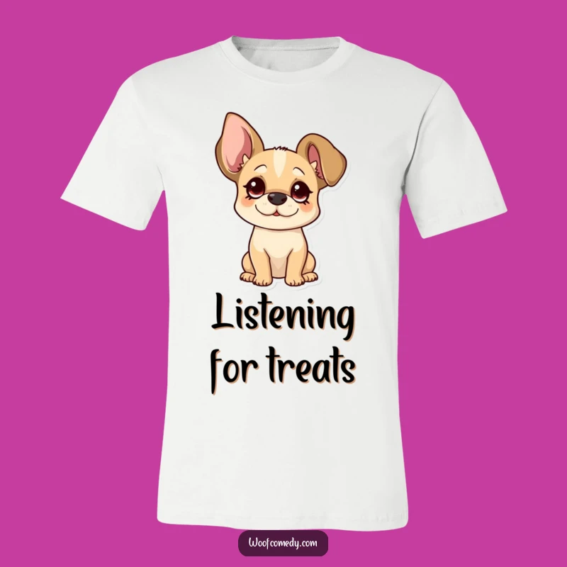 Funny Floppy Ear Dog Tee - Curious Head Tilt Pup T-Shirt Gift