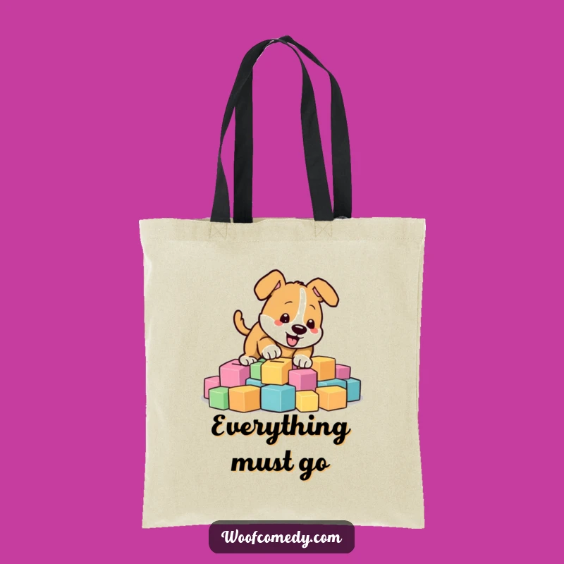 Funny Digging Dog Tote Bag - Carry Your Playfulness Everywhere